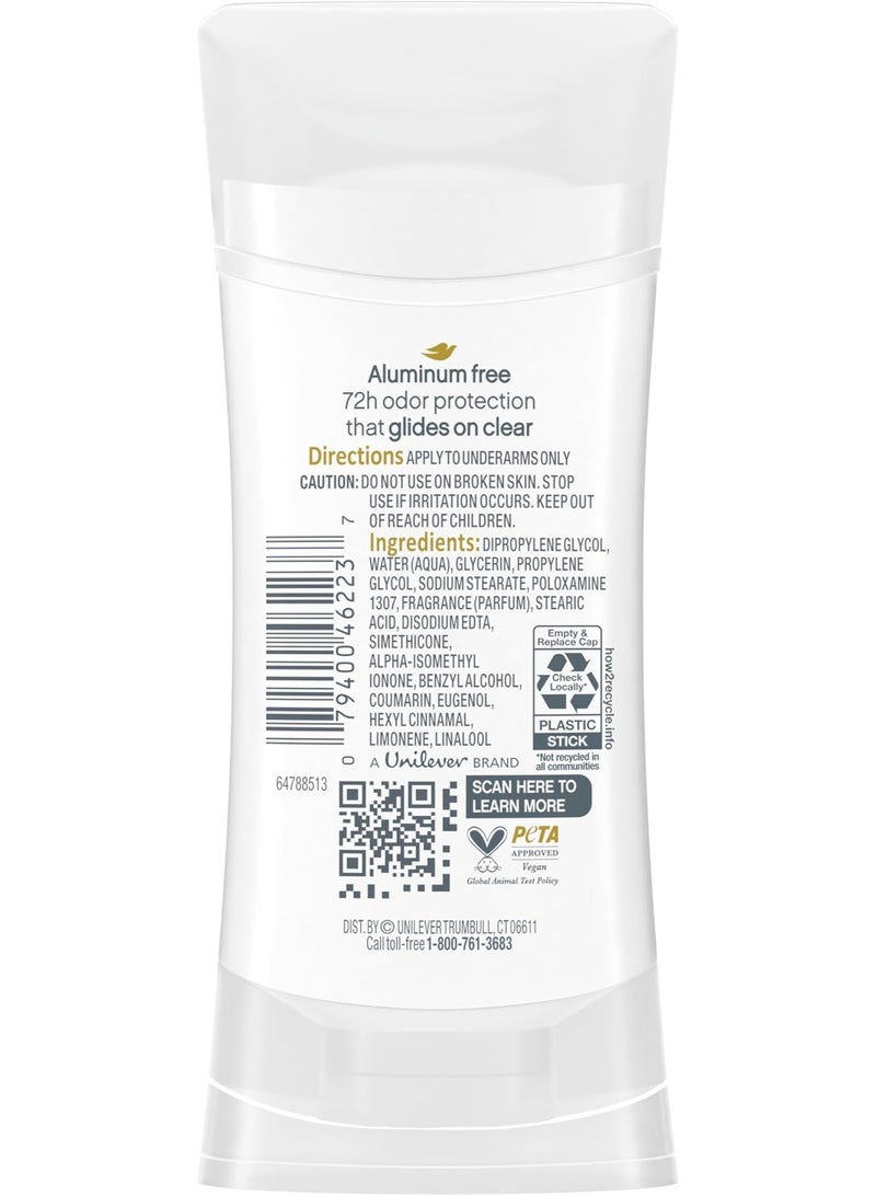 دوف مزيل عرق 0% خالي من الألومنيوم – برائحة جوز الهند والياسمين الوردي - 74 جم - Image 2